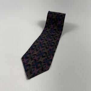 J Garcia 100% Silk Curves and Lines Collection Ten Neck Tie NWOT